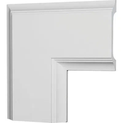 Ekena Millwork Inner Corner For 8" Traditional Coffered Ceiling System In White