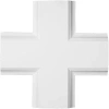 Ekena Millwork Inner Cross Intersection For 8" Traditional Coffered Ceiling System In White