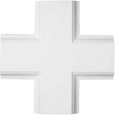 Ekena Millwork Inner Cross Intersection For 8" Traditional Coffered Ceiling System In White