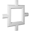 Ekena Millwork Inner Square Intersection For 5" Traditional Coffered Ceiling System In White