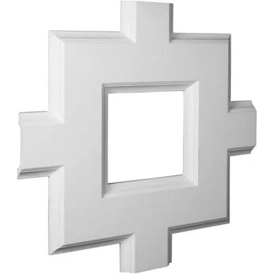 Ekena Millwork Inner Square Intersection For 8" Traditional Coffered Ceiling System In White