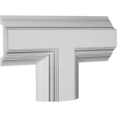 Ekena Millwork Inner Tee For 8" Deluxe Coffered Ceiling System (kit) In Gray