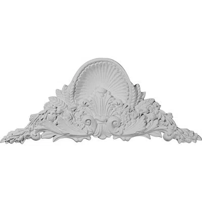 Ekena Millwork Jackson 9 3/8"h X 24 3/8"w X 1 3/4"d Onlay Center In White