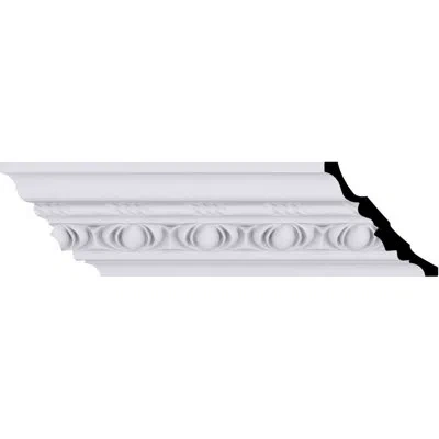 Ekena Millwork Jackson Egg And Dart Crown Moulding In White