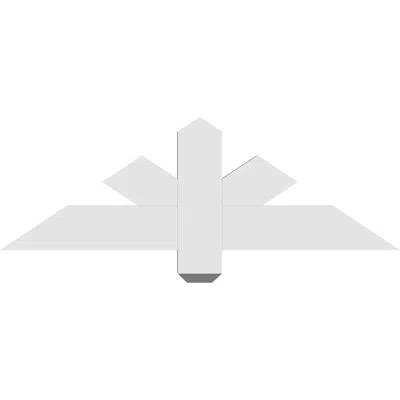 Ekena Millwork Kennewick Architectural Grade Pvc Gable Bracket In White