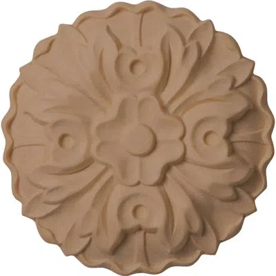 Ekena Millwork Kent 2 3/4"h X 2 3/4"w X 1/2"d Rosette In Brown