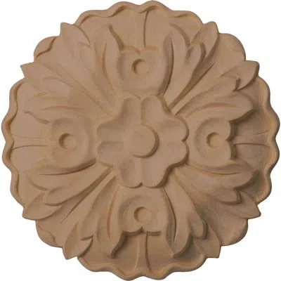 Ekena Millwork Kent 5"h X 5"w X 3/4"d Rosette In Brown