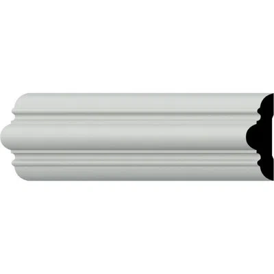 Ekena Millwork Kepler 2 3/4" H X 94 1/2" W X 1 7/8" D Chair Rail In White