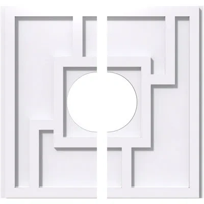 Ekena Millwork Knox Architectural Grade Pvc Contemporary Ceiling Medallion