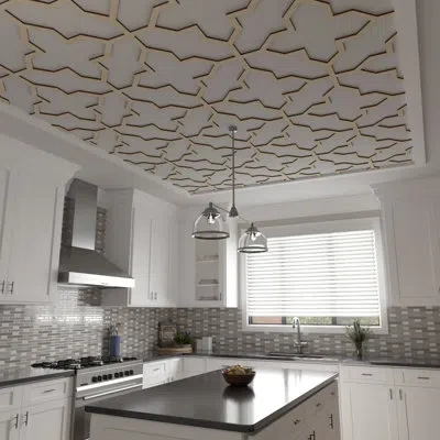 Ekena Millwork Laird Decorative Ceiling Fretwork In Birch