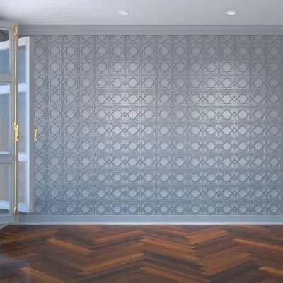 Ekena Millwork Lakewood Decorative Fretwork Wallpaper Panel In Mast
