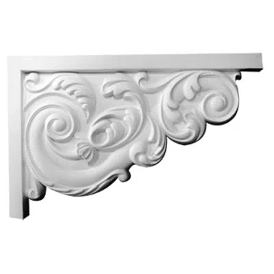 Ekena Millwork Large Ashford Stair Bracket, Right In Unfinished