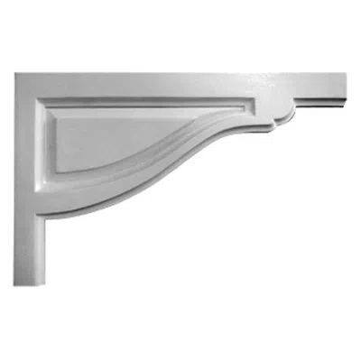 Ekena Millwork Large Traditional Stair Bracket, Right In Unfinished