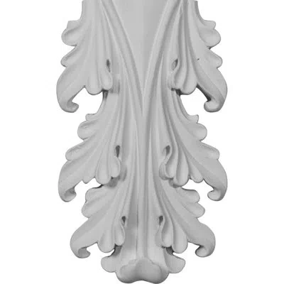 Ekena Millwork Leaf Drop 5"h X 3 1/8"w X 3/4"d Pilaster Corbel In White