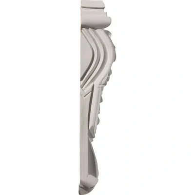 Ekena Millwork Leaf Drop Corbel In Off-white