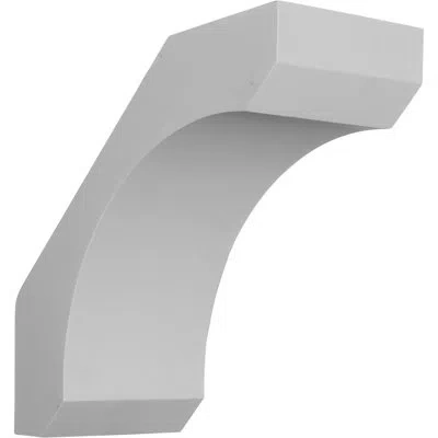 Ekena Millwork Legacy 12'' H X 5.5'' W X 12'' D Urethane Bracket (set Of 2) In White