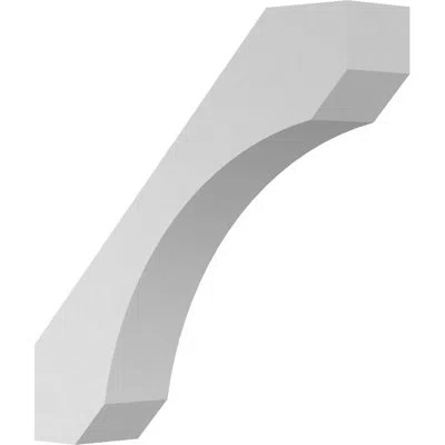 Ekena Millwork Legacy 24'' H X 5.5'' W X 24'' D Urethane Bracket (set Of 2) In White