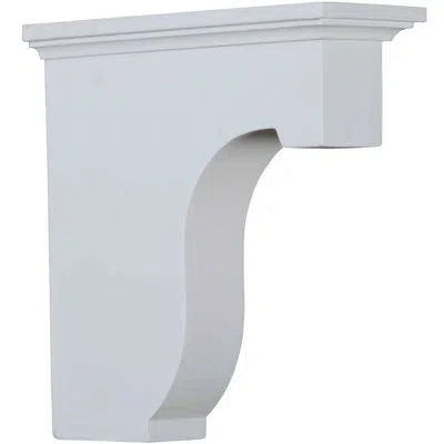 Ekena Millwork Legacy 8'' H X 2.875'' W X 8'' D Urethane Bracket (set Of 2) In White