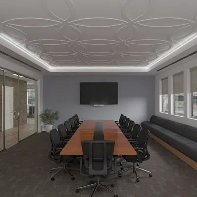 Ekena Millwork Lilley Decorative Ceiling Fretwork In White