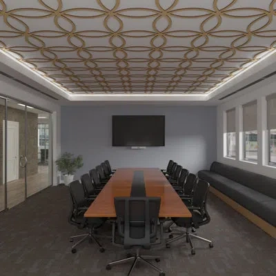 Ekena Millwork Lilley Decorative Ceiling Fretwork In Wood