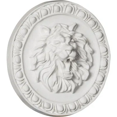 Ekena Millwork Lion 7.75" H X 7.75" W X 2" D Rosette In White