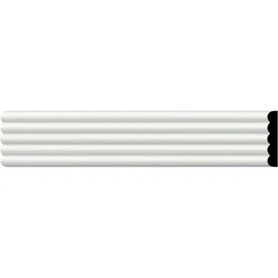 Ekena Millwork Lisbon 2"h X 96"w X 3/8"d Chair Rail In White