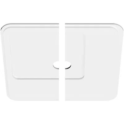 Ekena Millwork Lucan Architectural Grade Pvc Contemporary Ceiling Medallion, Two Piece