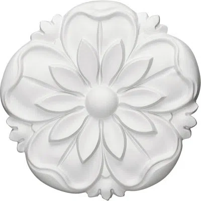 Ekena Millwork Lyre 5 7/8"w X 7/8"d Rosette In White