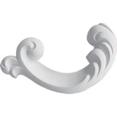 Ekena Millwork Maria 2 1/2"h X 5 1/4"w X 7/8"d Swag Onlay Right In White