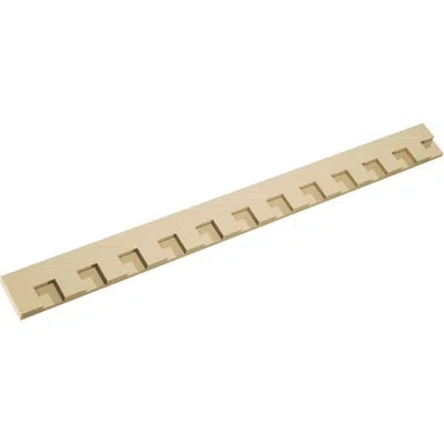 Ekena Millwork Matthews Signature Urethane Dentil Trim W/backplate, Primed Tan