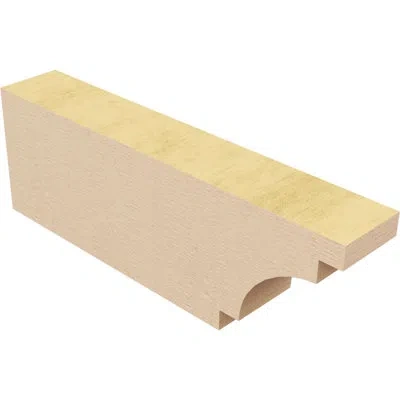 Ekena Millwork Mediterranean Woodgrain Timberthane Rafter Tail, Primed Tan