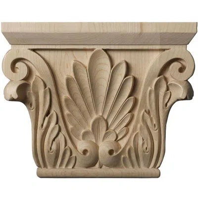 Ekena Millwork Medium Chesterfield Capital (fits Pilasters Up To 5 5/8"w X 1 3/8"d) In Lindenwood