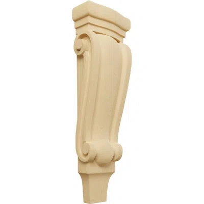 Ekena Millwork Medium Traditional Pilaster Wood Corbel In Alder
