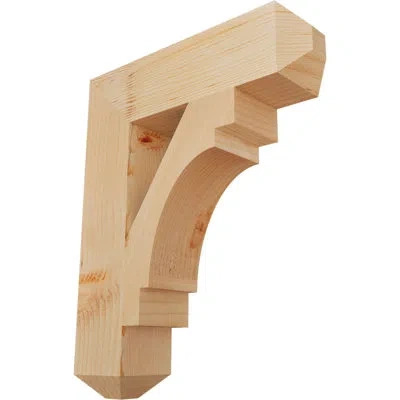 Ekena Millwork Merced Craftsman Bracket In Douglas Fir (smooth)