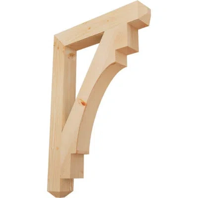 Ekena Millwork Merced Craftsman Bracket In Douglas Fir (smooth)