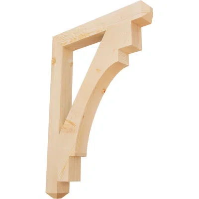 Ekena Millwork Merced Craftsman Bracket In Douglas Fir (smooth)