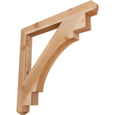 Ekena Millwork Merced Craftsman Bracket In Western Red Cedar (smooth)
