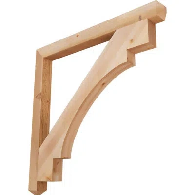 Ekena Millwork Merced Craftsman Bracket In Western Red Cedar (smooth)