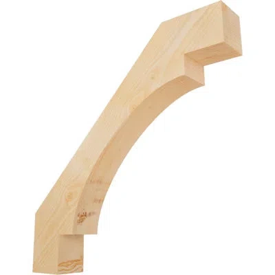 Ekena Millwork Merced Knee Braces In Douglas Fir,rough Sawn
