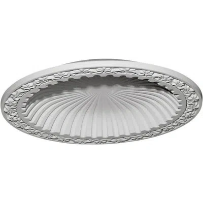 Ekena Millwork Milton 39 1/2"h X 39 3/8"w X 4 1/8"d Recessed Mount Ceiling Dome In White