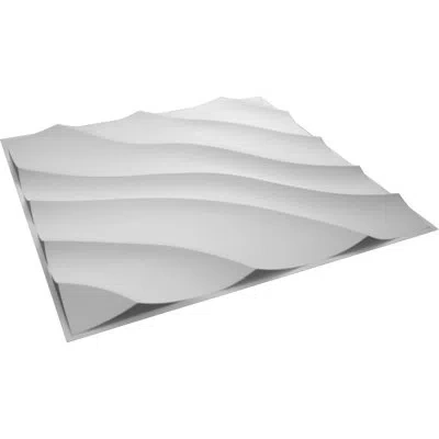 Ekena Millwork Modern Wave Endurawall Decorative 3d Wall Panel In Smooth