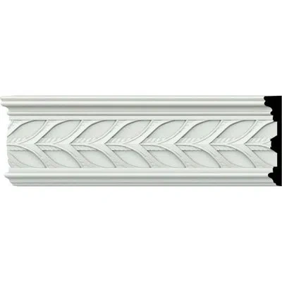 Ekena Millwork Monique 3 1/8" H X 96" W X 5/8" D Pierced Molding With Backplate In Off-white;off-white
