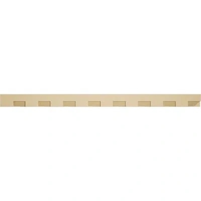 Ekena Millwork Monroe Signature Urethane Dentil Trim W/backplate, Primed Tan