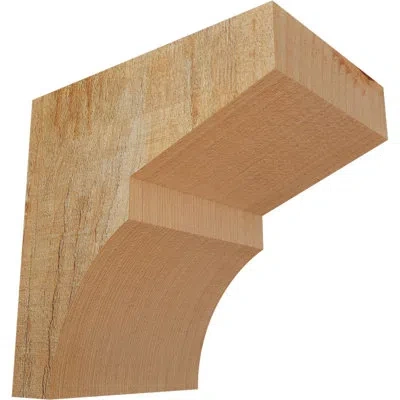 Ekena Millwork Monterey Corbel In Douglas Fir,rough Sawn