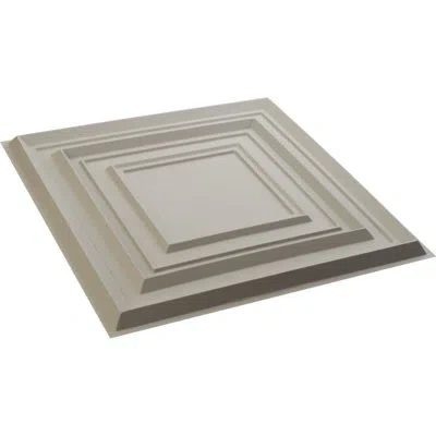 Ekena Millwork Multiplex Endurawall Decorative 3d Wall Panel In Ultracover Satin Blossom White