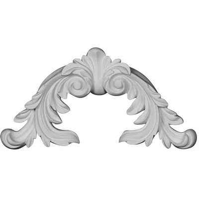 Ekena Millwork Needham 4 1/2" H X 8 7/8" W X 1" D Onlay In White