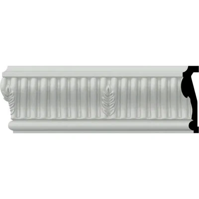 Ekena Millwork Nevio 3 3/8"h X 96 1/8"w X 1"d Chair Rail In White