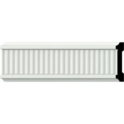 Ekena Millwork Nevio 3"h X 96"w X 5/8"d Chair Rail In White