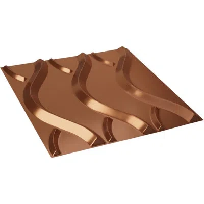 Ekena Millwork Nexus Endurawall Decorative 3d Wall Panel In Bright Coat Copper