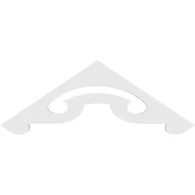 Ekena Millwork Northwest Signature Urethane Gable Pediment, Primed Tan In Primed Tan;primed Tan